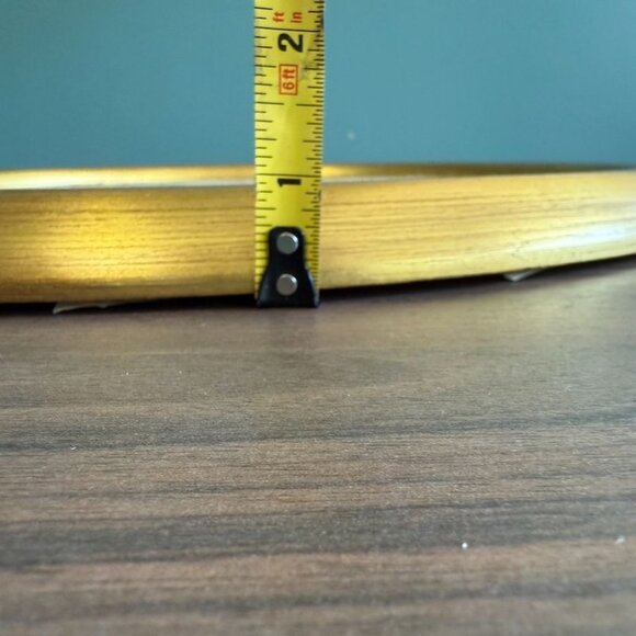 Vintage European Floral Needlepoint Art In Gold Round Frame - Picture 8 of 9